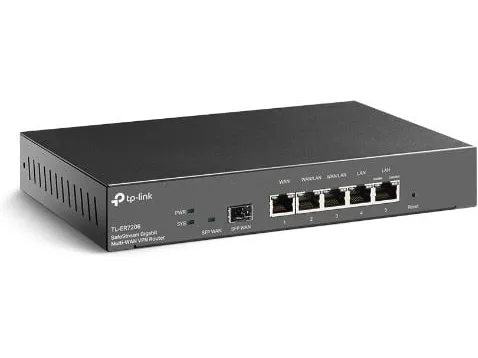 TP-Link Omada ER7212PC, Ethernet WAN, Gigabit Ethernet, Sort
