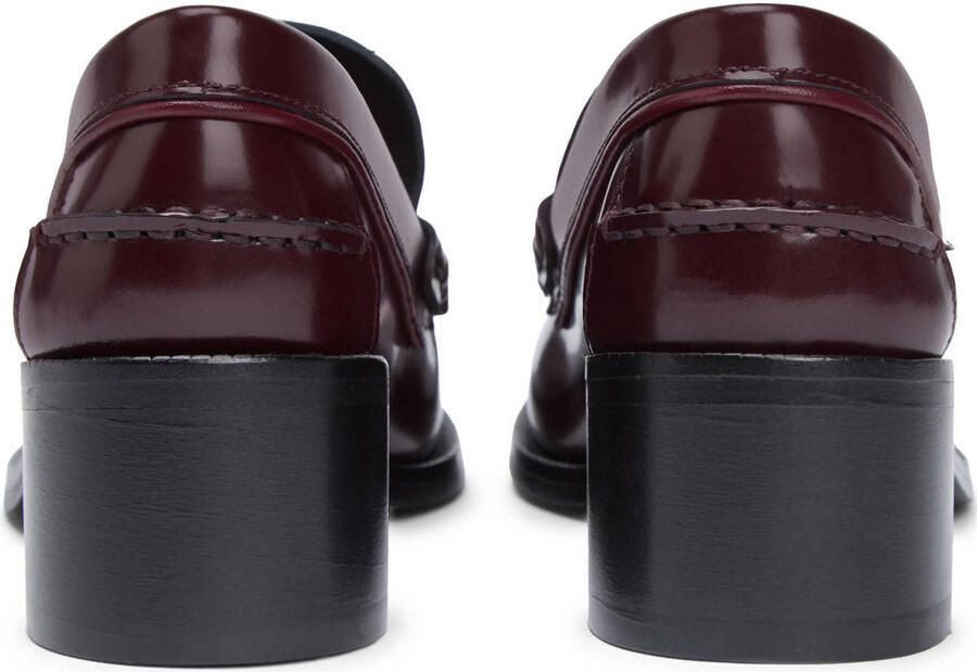 Tommy Hilfiger leren loafers bordeaux