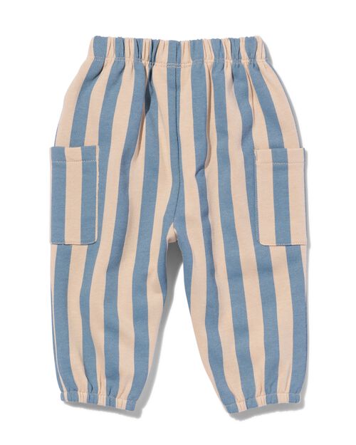 pantalon rayé pour bébé bleu