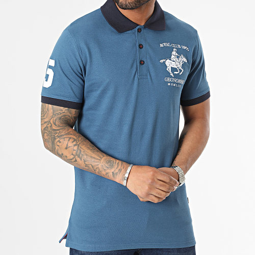 Polo Manches Courtes Bleu