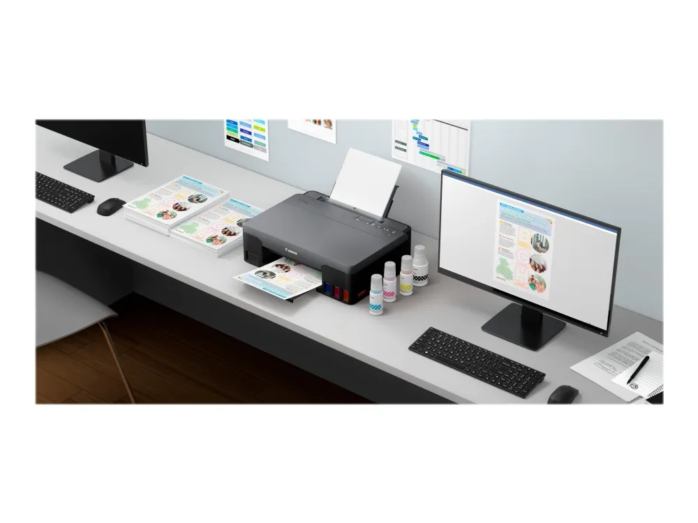 Canon PIXMA G1520 - Printer - farve - blækprinter - kan genopfyldes - A4/Legal - op til 9.1 ipm (mono) / op til 5 ipm (farve) - kapacitet: 100 ark - USB 2.0