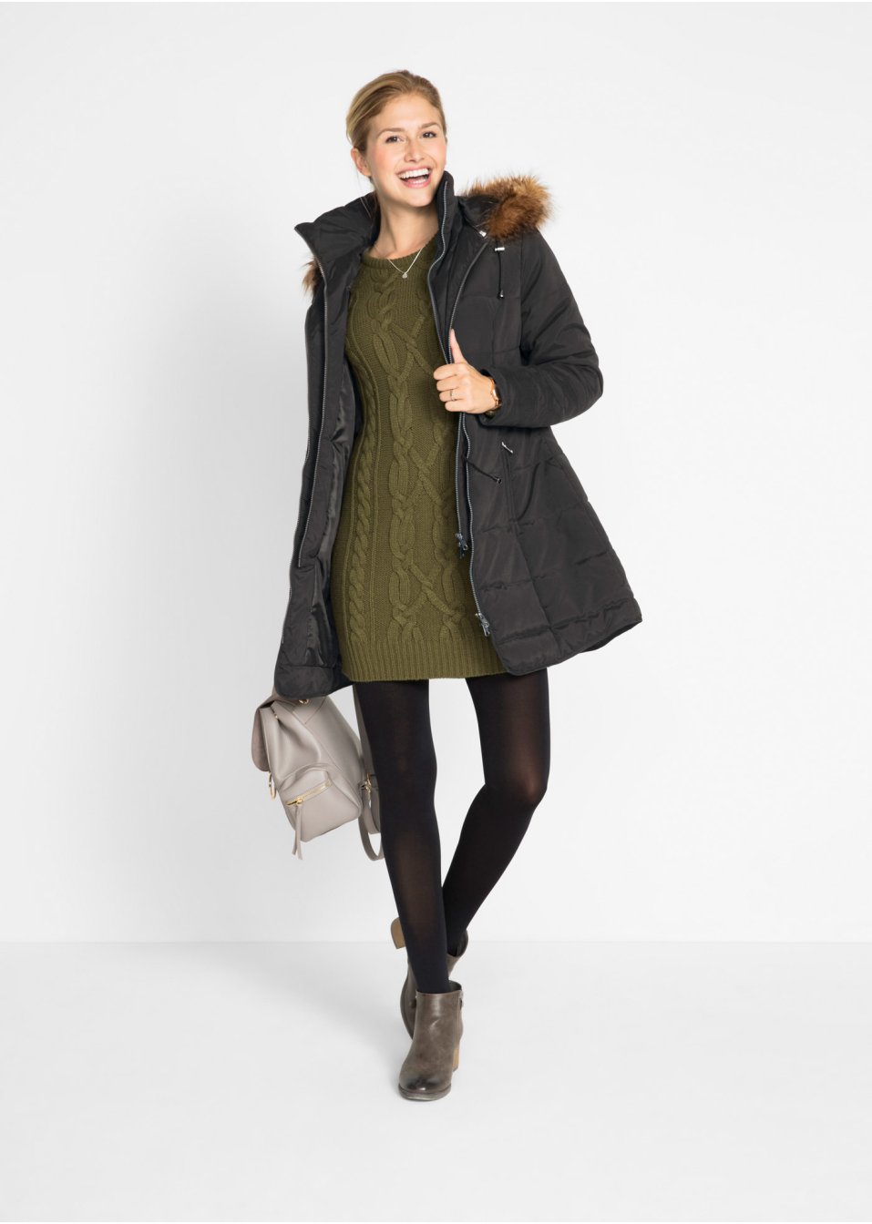 Veste matelassée à capuche, doublée