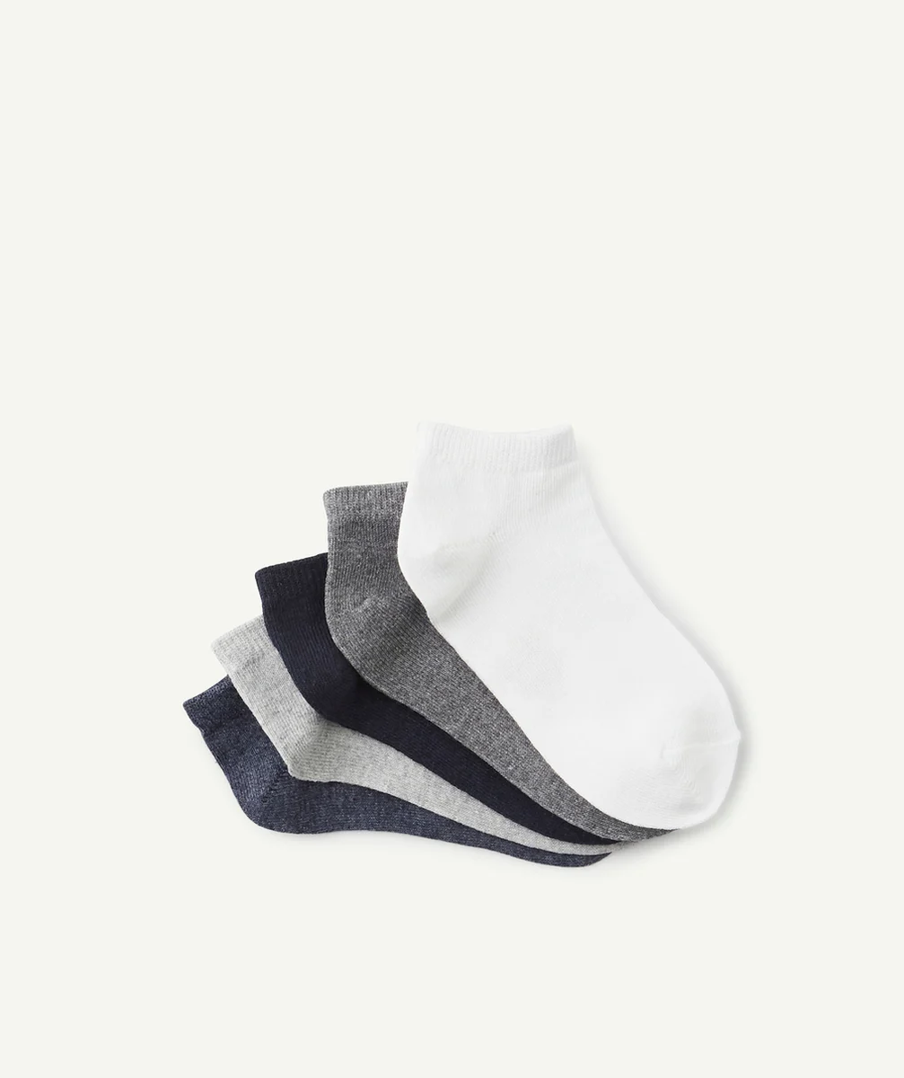 LES 5 PAIRES DE SOCQUETTES UNIES