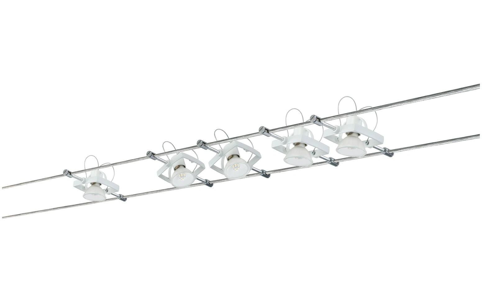 Seilsystem Mac II Basisset GU5.3 max. 5 x 10 WSchienenleuchten