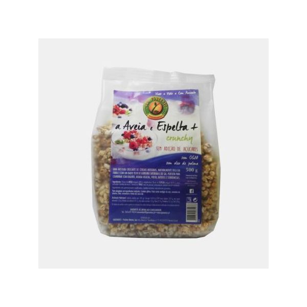 Cem Porcento Aveia e Espelta Crunchy sem açúcar 500g