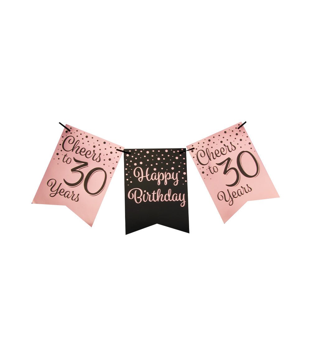 Slinger 30 Jaar Roze Zwart 6m