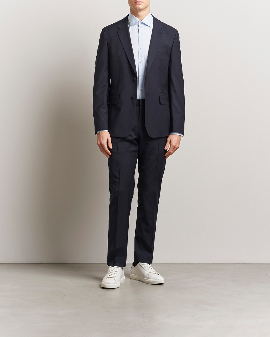 Filippa K Slim Wool Blazer Dark Navy