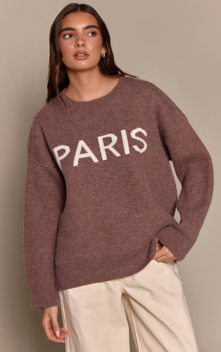 Moka Synthétiquell En Maille Jacquard Paris