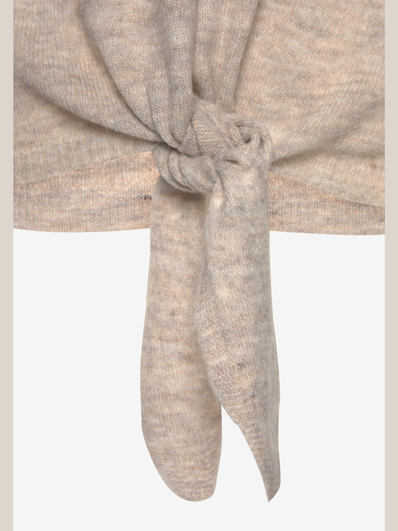 Pull en tricot pull léger orné d'un nœud