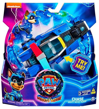 Paw Patrol Leget?jsbil m. Lyd/Lys - 18 cm - Movie 2 - Chase Migh