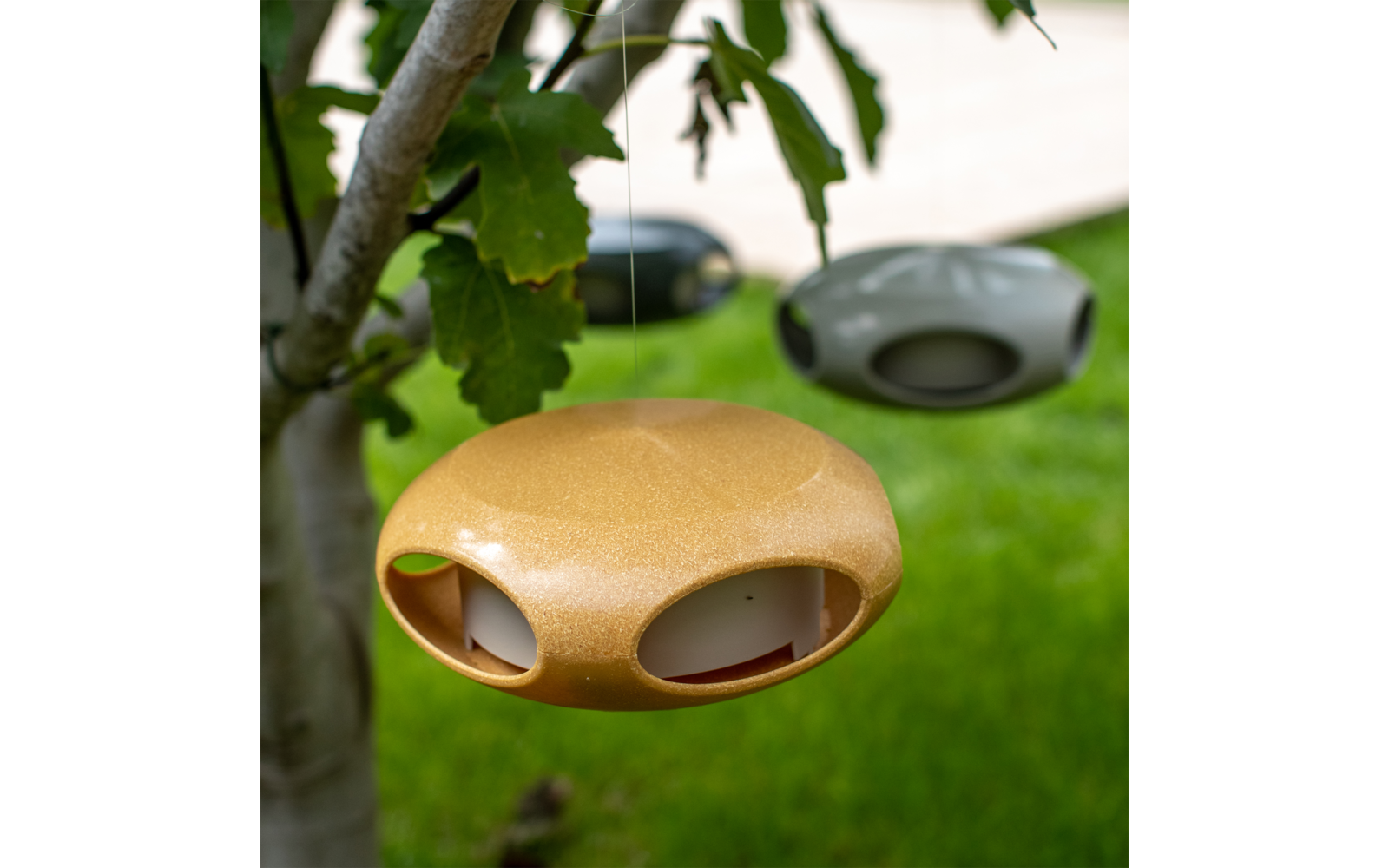 Koziol Vogelfutterhaus nature ash grey
