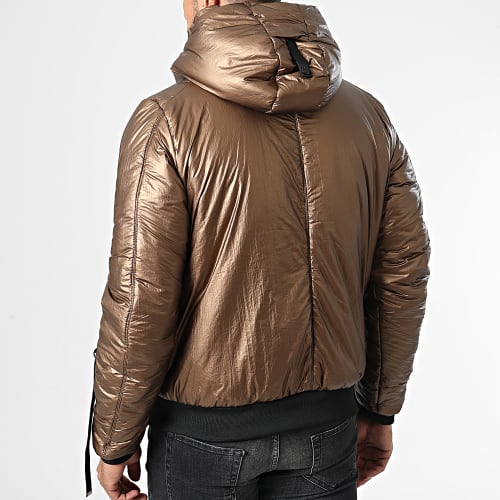 Veste Capuche A Bandes MNT-10022 Marron