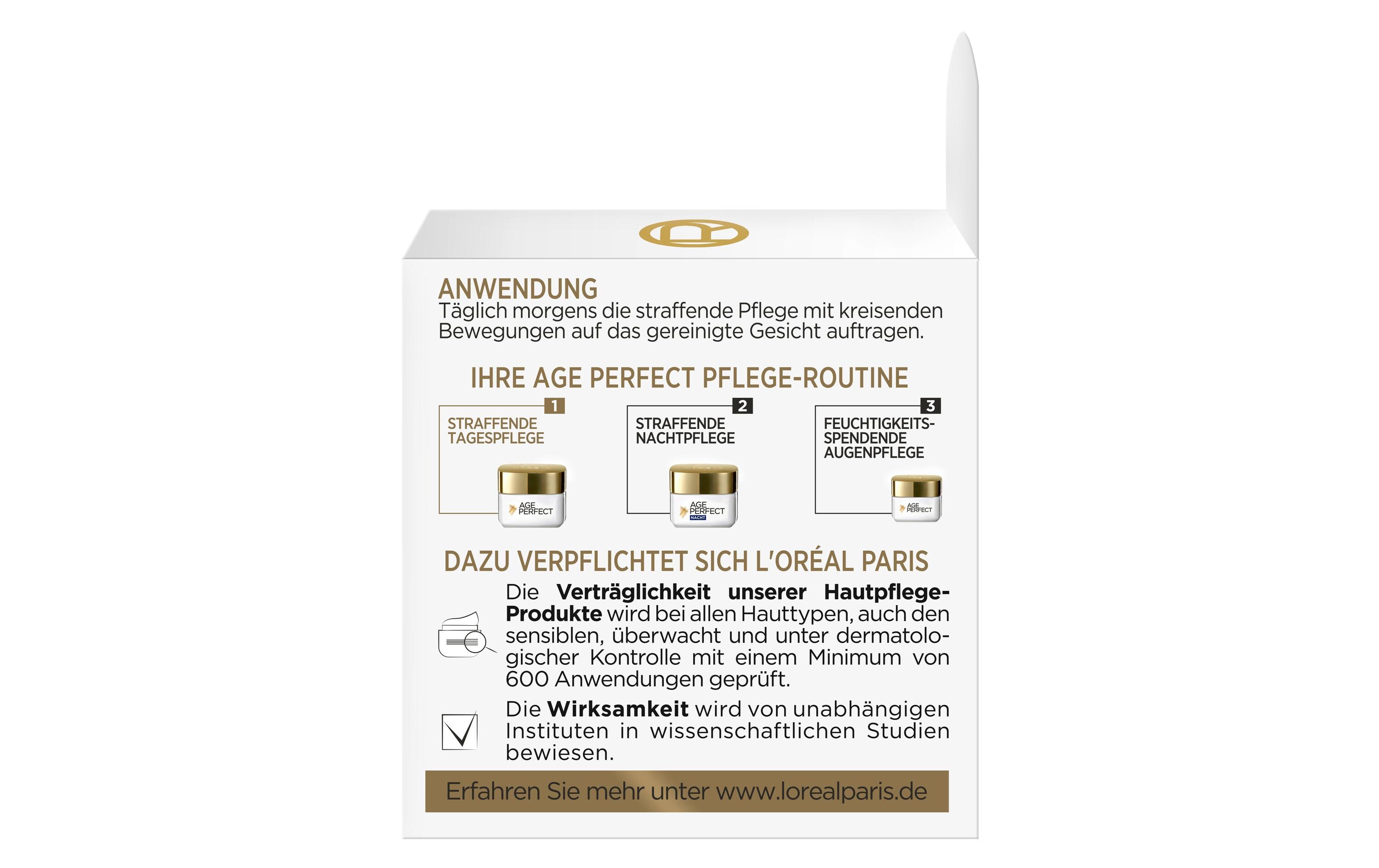 Tagescrème Age Perfect Pro-Kollagen Experte 50 mlTagespflege mit wirkungsvoller Kraft von Kollagen-AS-Fragmente