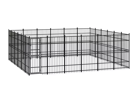 Chenil cage enclos pac noire 576 x 576 x 200 cm 02_0041837