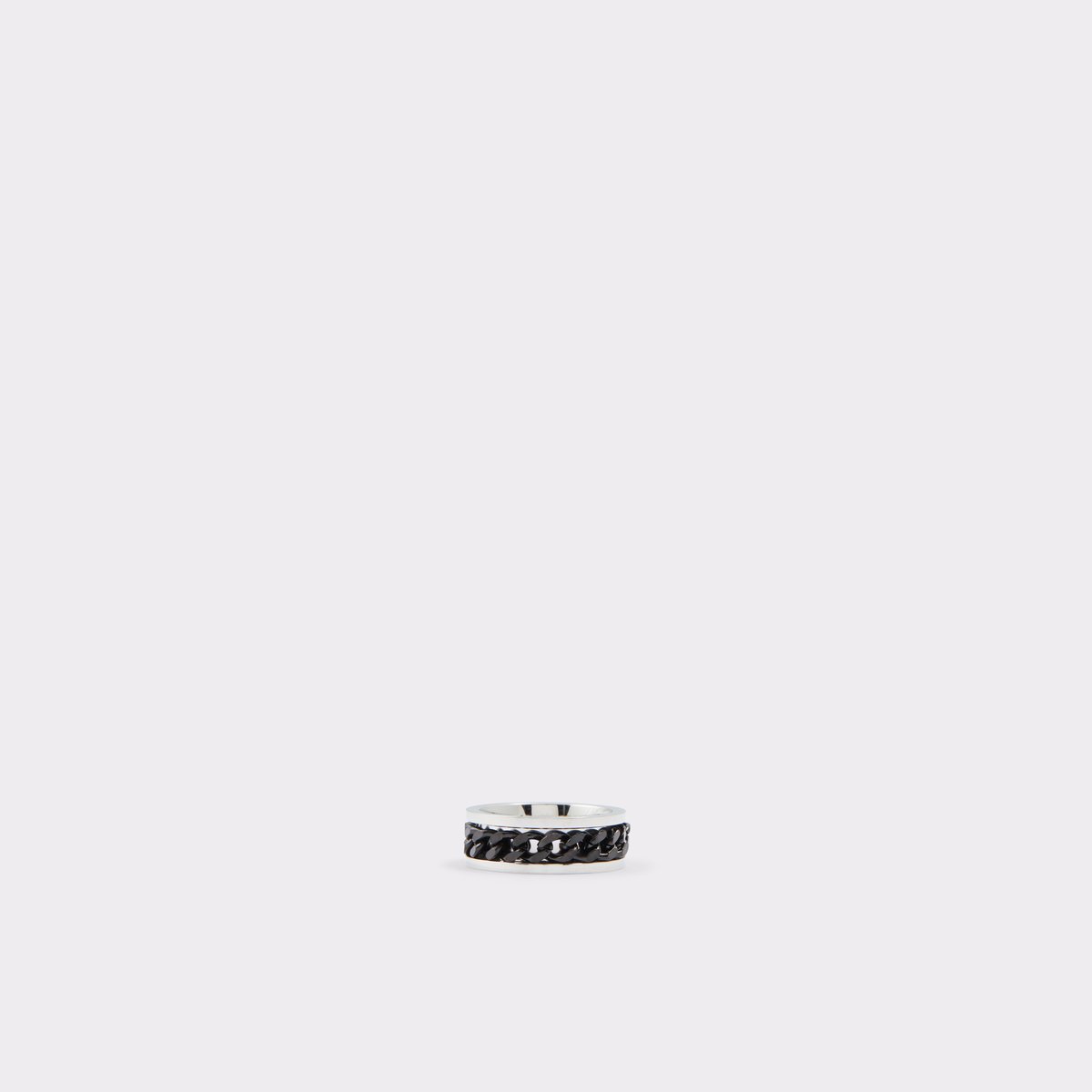 Ziewen Black-Silver Multi Men Rings