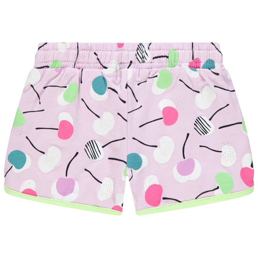 Short en jersey imprimé all-over - Lilas