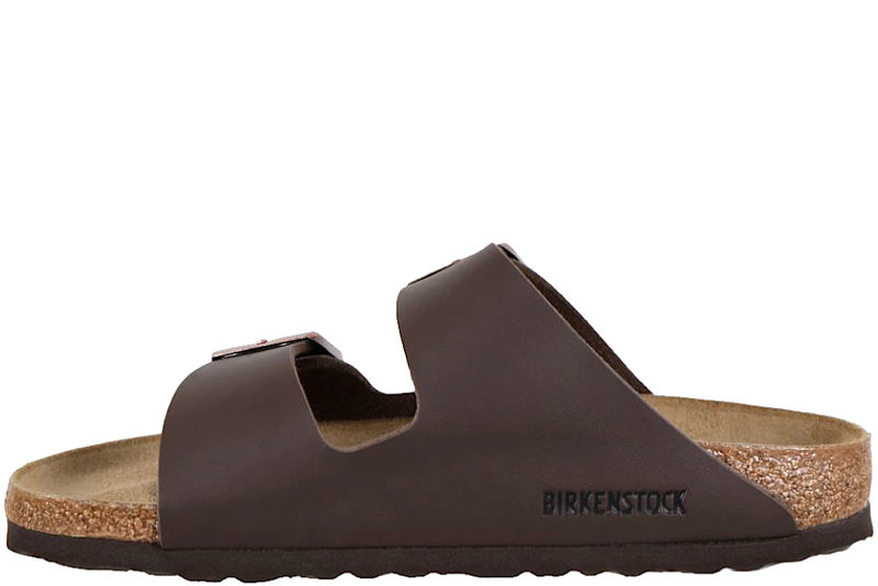 BIRKENSTOCK ARIZONA BS SLENTERS I MØRKEBRUNT BIRKO-FLOR