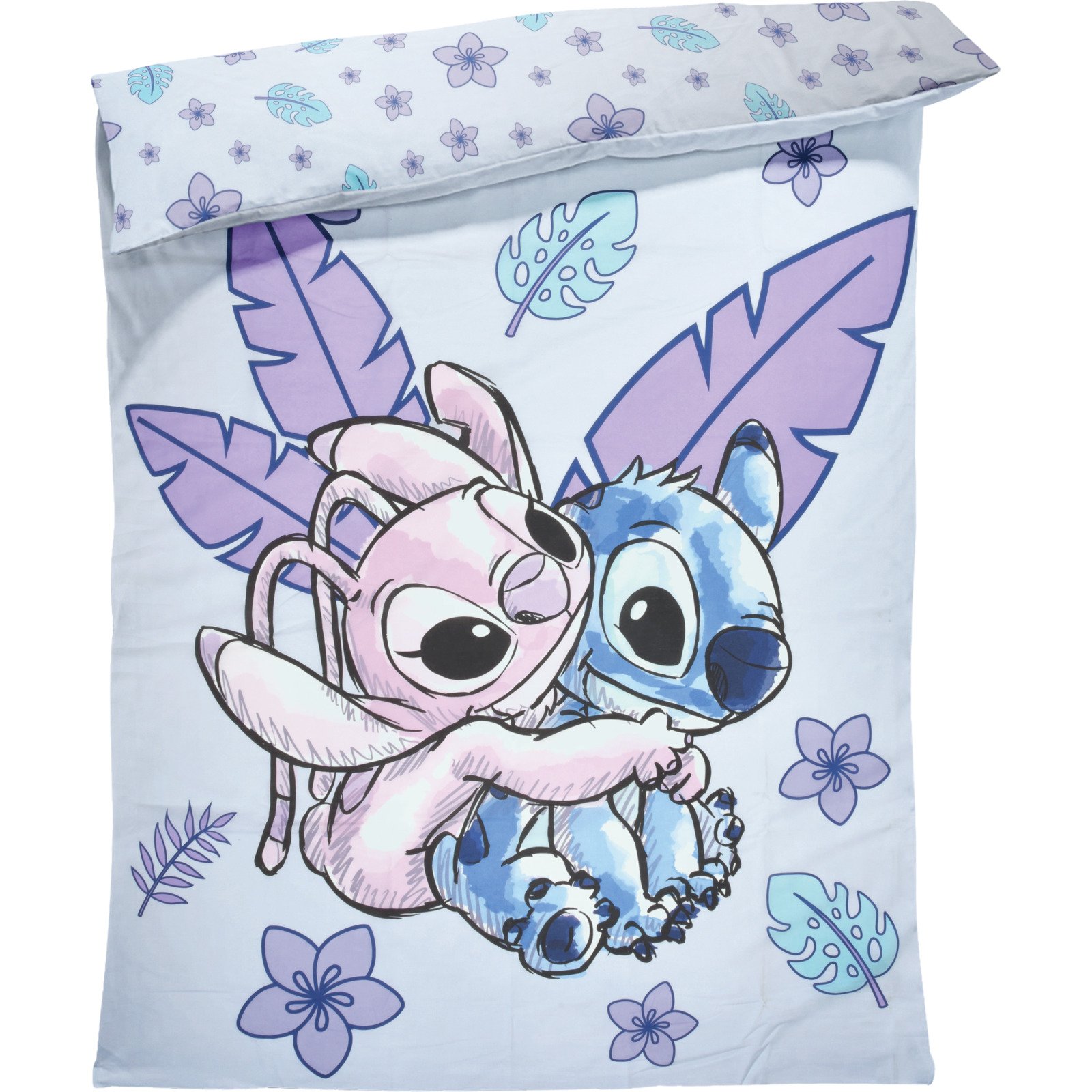 Bettwäsche Renforcé Stitch und Angel violett