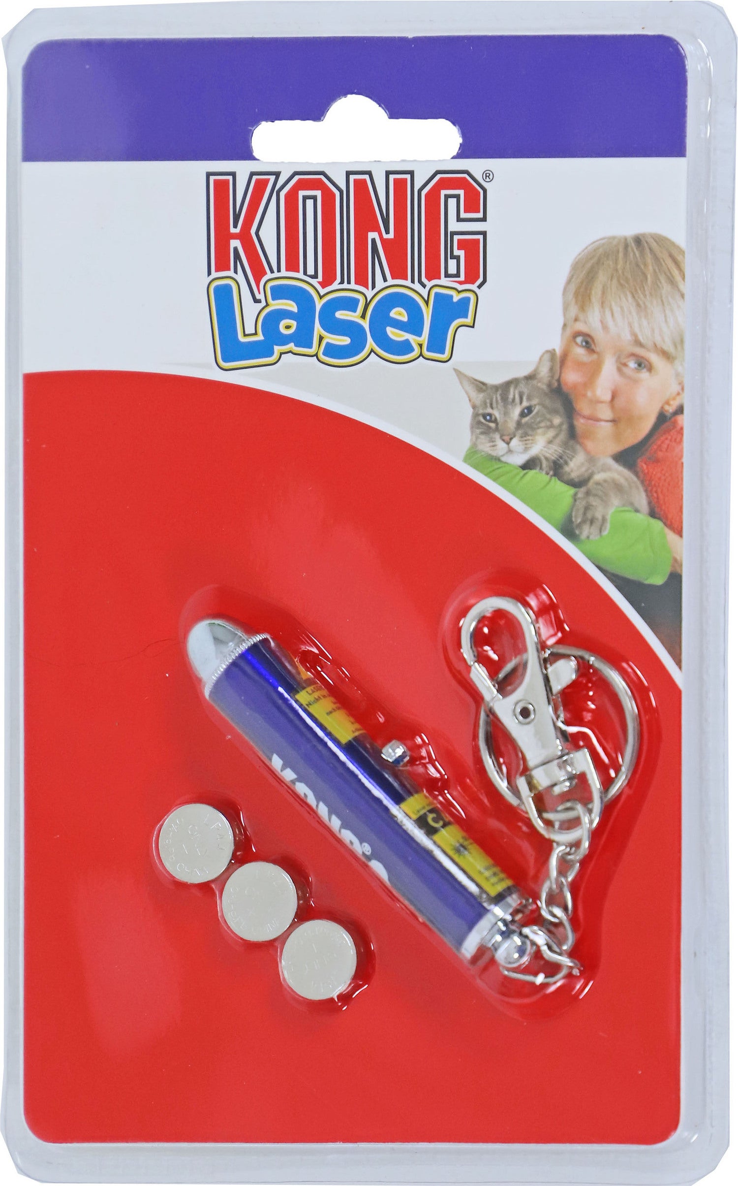 Kong kattenspeelgoed Laser blauw D 2,5 H 11,5 cm