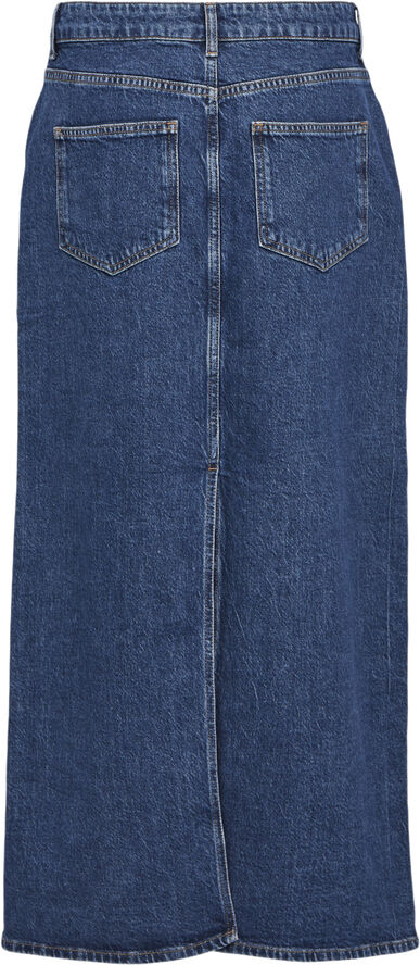Object OBJELLEN MW LONG DENIM SKIRT NOOS Medium blue denim