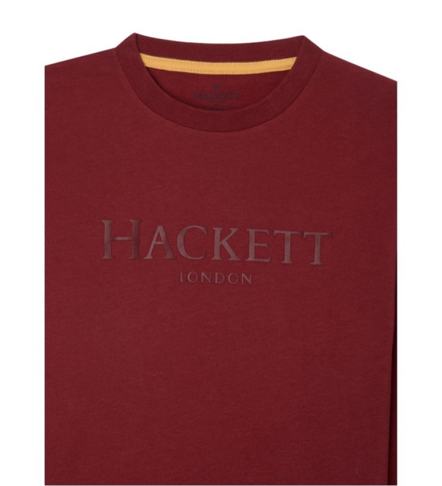 Camiseta vermelha Hackett Ldn Ls