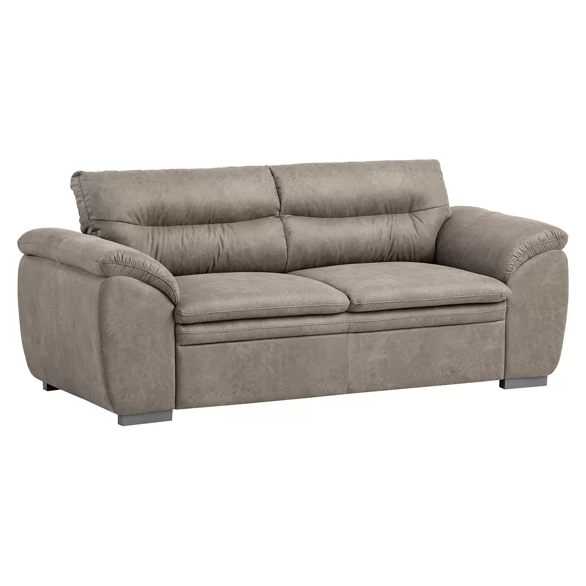 3er Sofa Leandra Graubraun