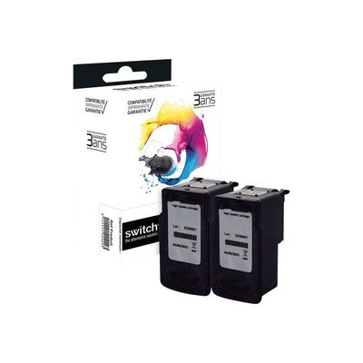 Cartouche compatible Canon PG-560XL/CL-561XL - pack de 2 - noir, couleur (cyan, magenta, jaune) - SWITCH