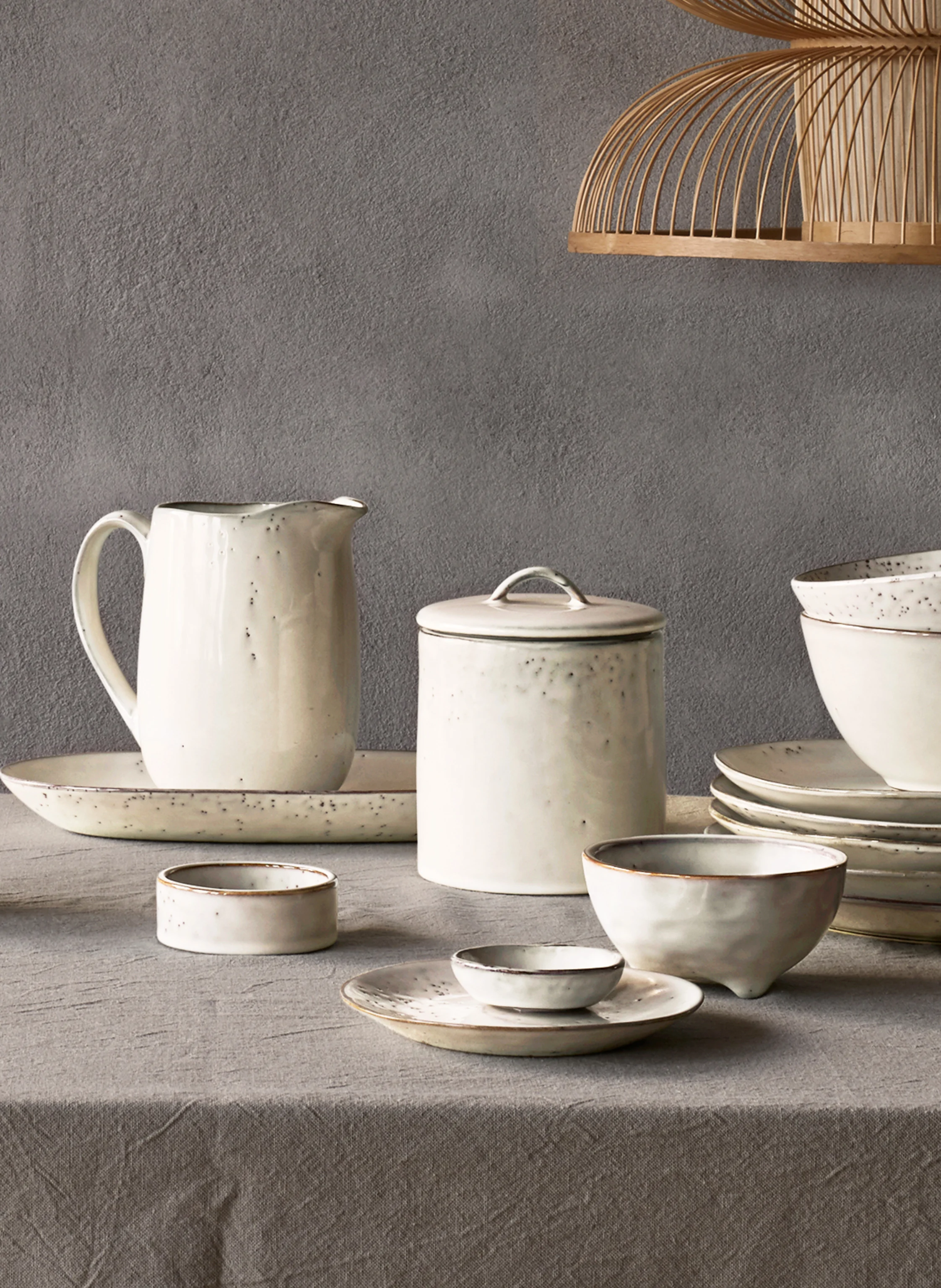 BROSTE COPENHAGEN 4er-Set Schalen NORDIC SAND