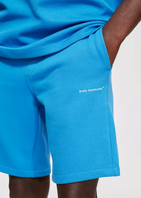 Korte broek met logo blauw (BLW)