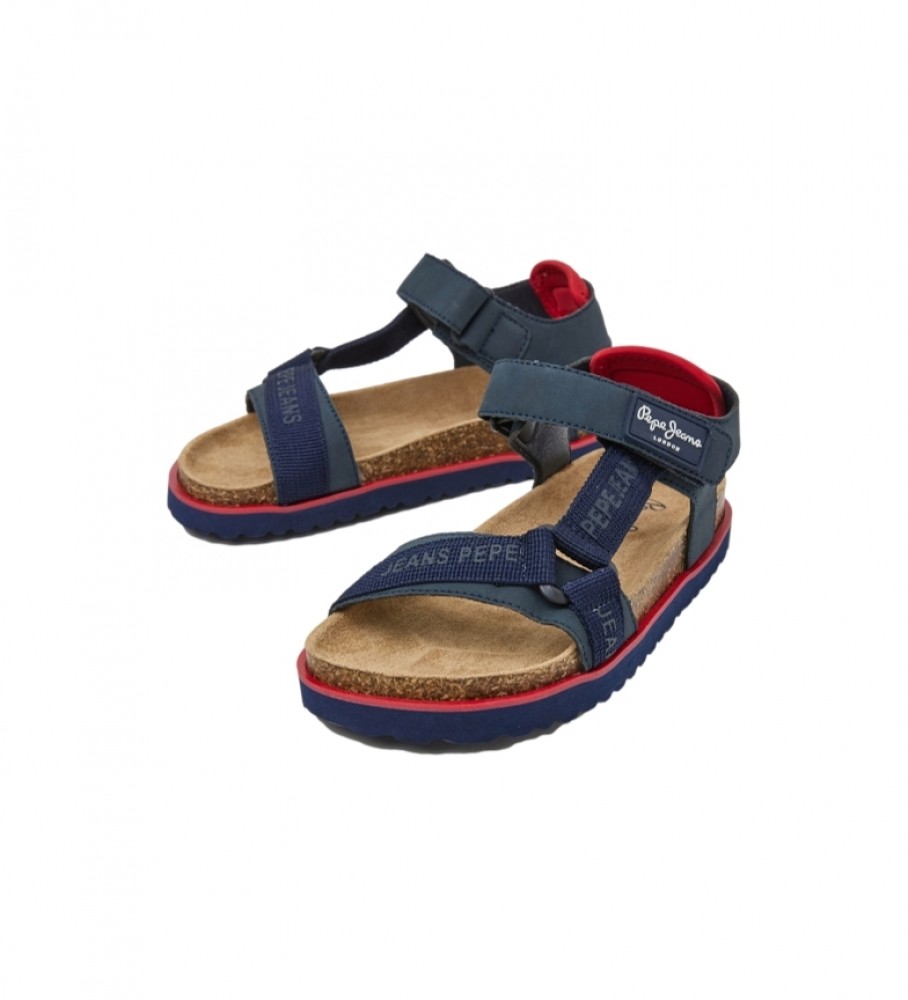 Sandálias anatômicas Pepe Jeans Berlin Monday azul marinho