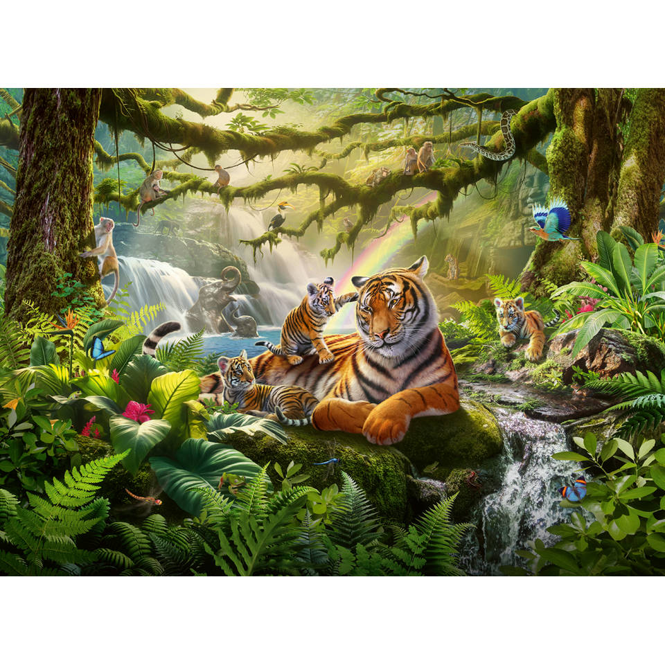 Ravensburger puzzel Jungle wildlife wonders - 300 XXL stukjes