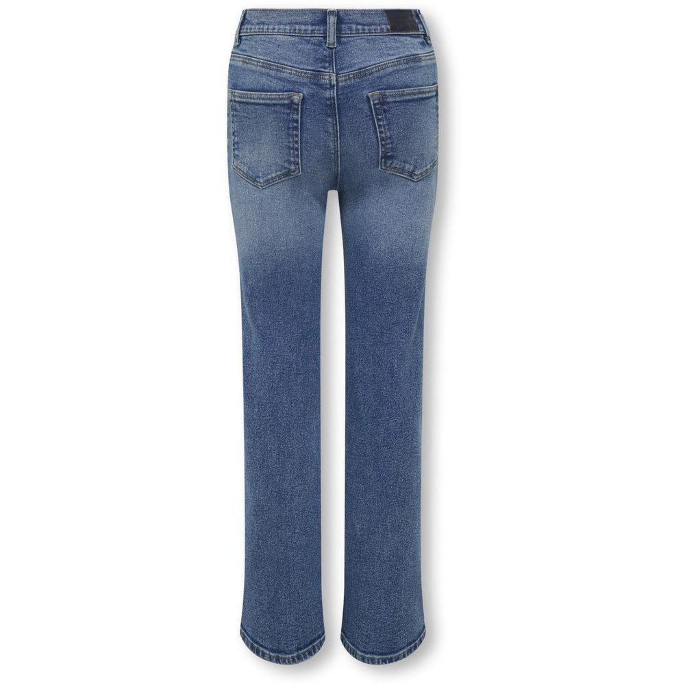 Køb kids ONLY Medium Blue Denim Rhinestones Kogjuicy Rhs Wide Leg Dnm Cro557 Noos