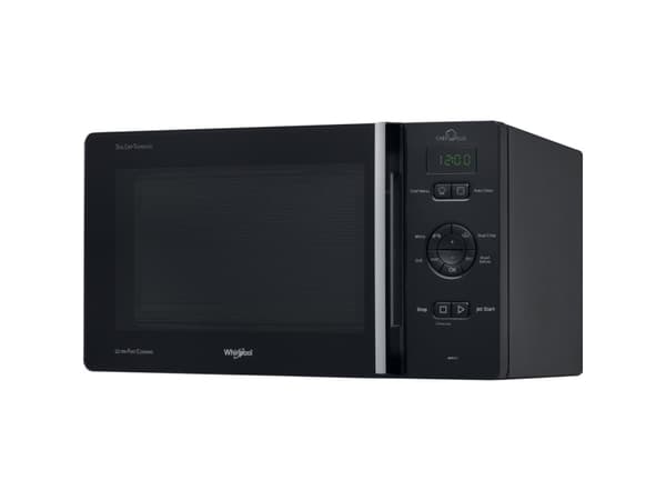Whirlpool MCP 345 BL, Grill mikrobølge, 25 l, 800 W, Knapper, Sort
