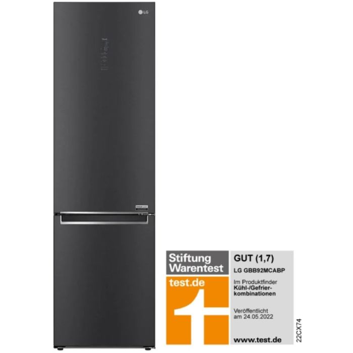 LG Kühl- Gefrierkombination GBB92MCABP Matte Black