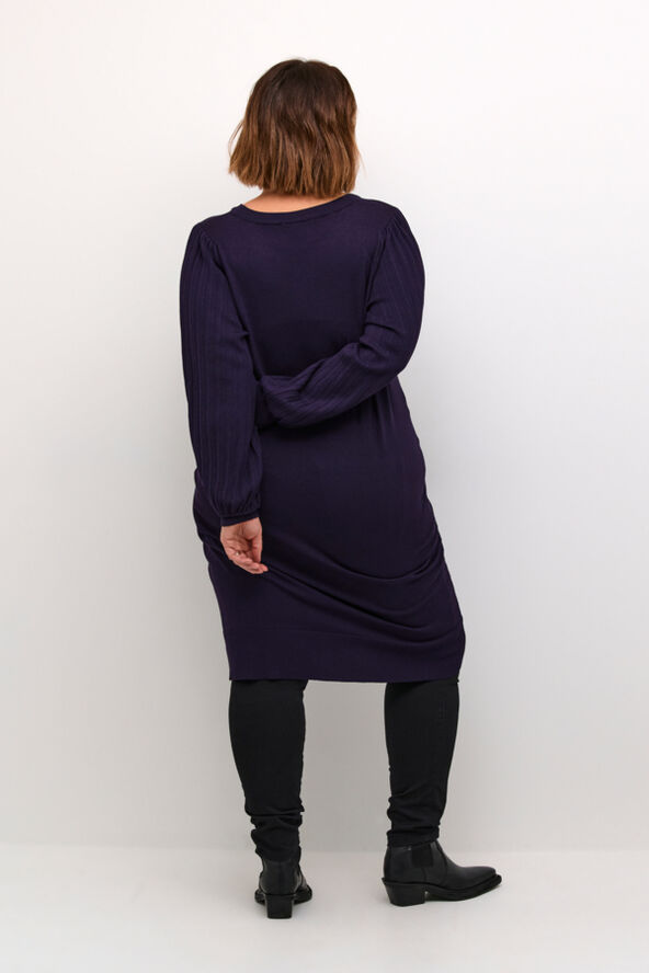 Kaffe Curve KCloni Knit Dress Dawn purple