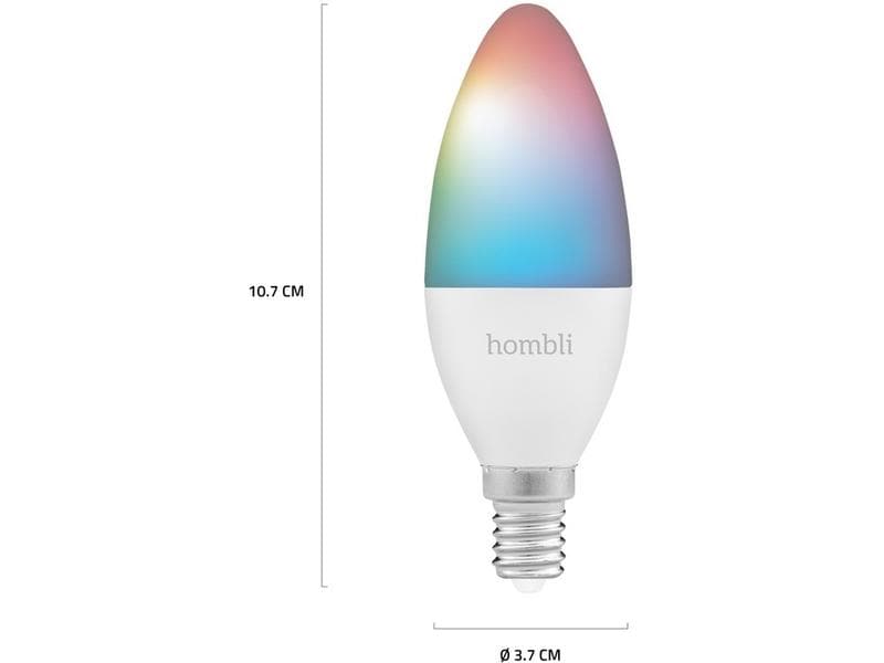 hombli Leuchtmittel E14 (4.5W) RGB   CCT 1 1 Pack Hombli Smart-Glühlampe