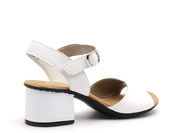 Rieker nu pieds talons femme 64650 blanc