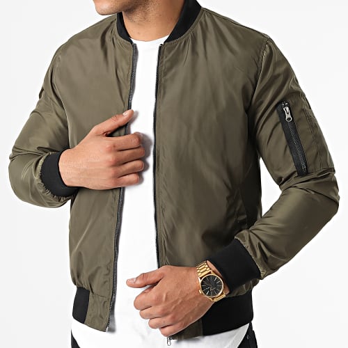 Veste Bomber Slim Fit 0061 Vert Kaki