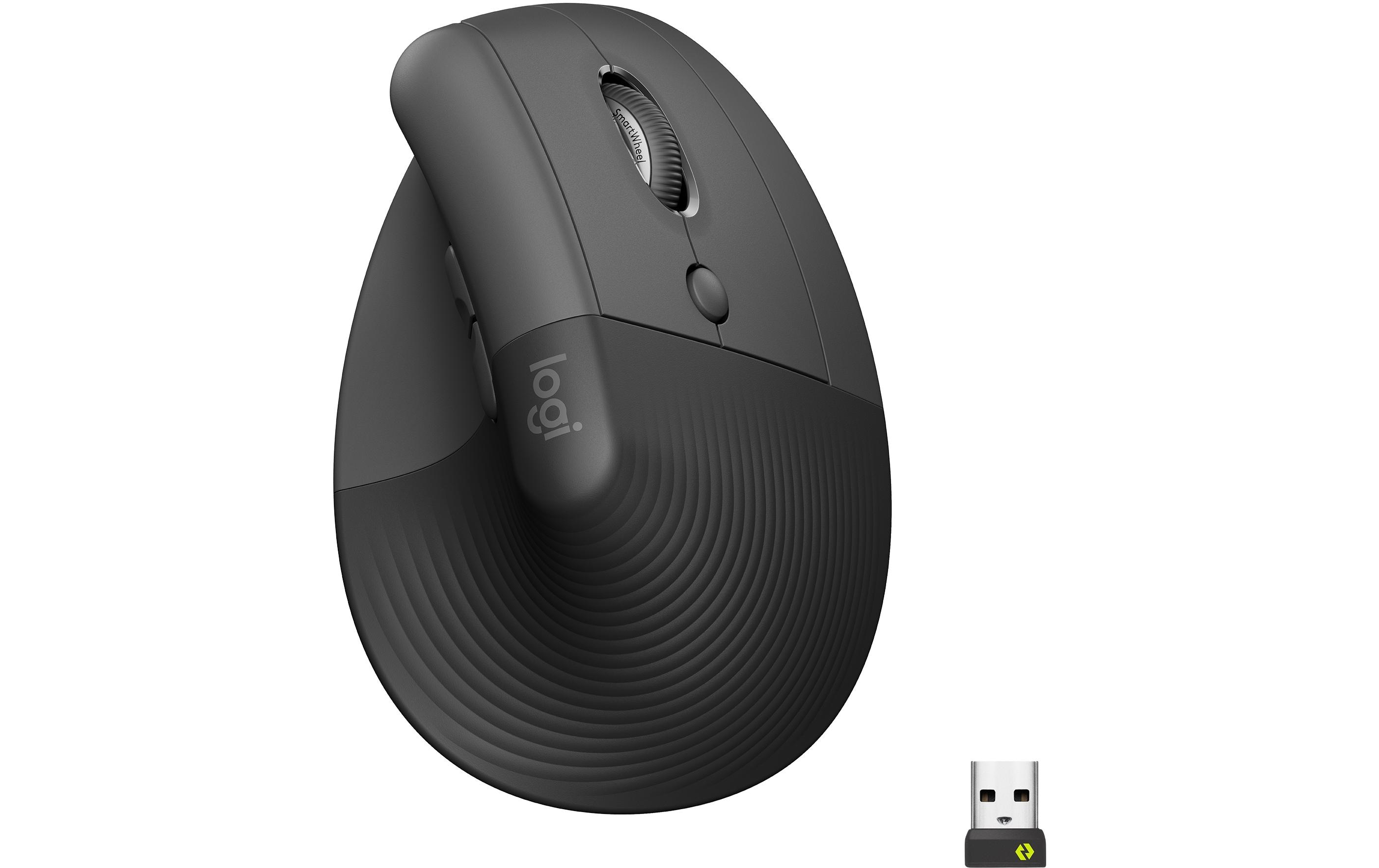 Ergonomische Maus Lift for Business GraphiteKomfortable ergonomische Maus mit vertikalem Design für kleine bis mittelgrosse Hände
