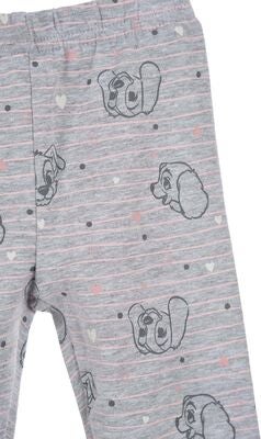 Disney Lady & Landstrykeren Leggings, Light Grey