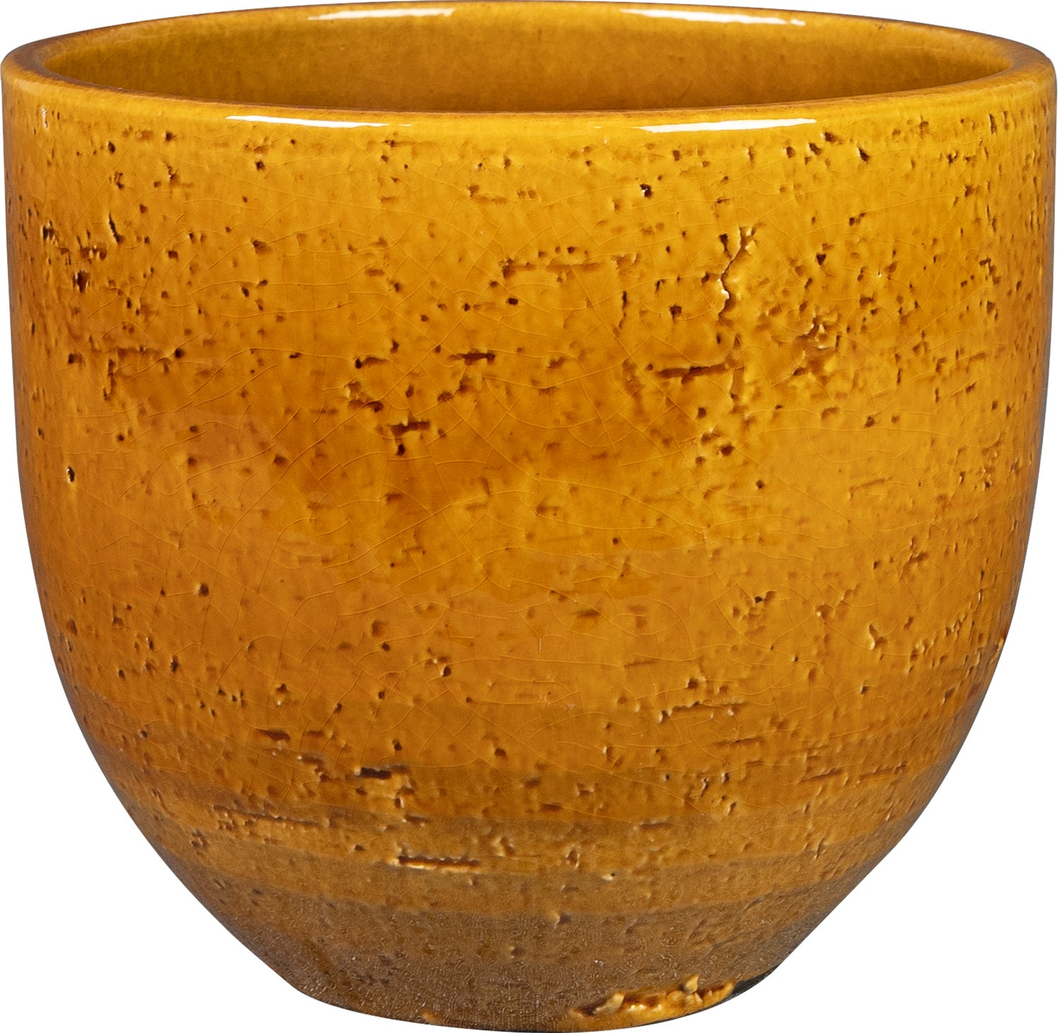 TS bloempot Jolin geel D 20 H 18 cm