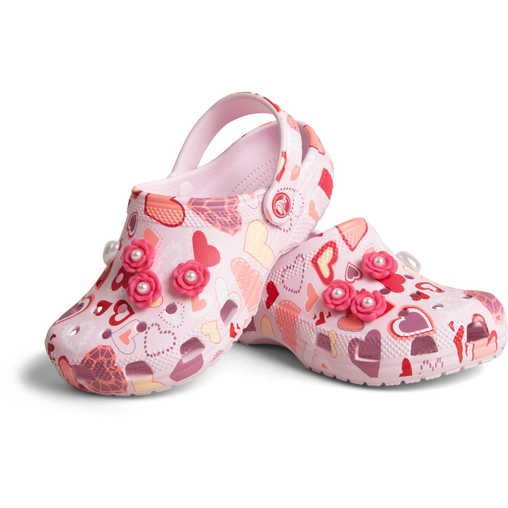 Køb Crocs Pink Milk/Hearts Classic VDay Clog K PkMk/Hts