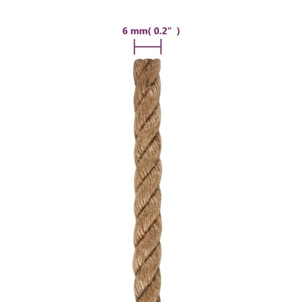 vidaXL Tau 100% jute 6 mm 500 m