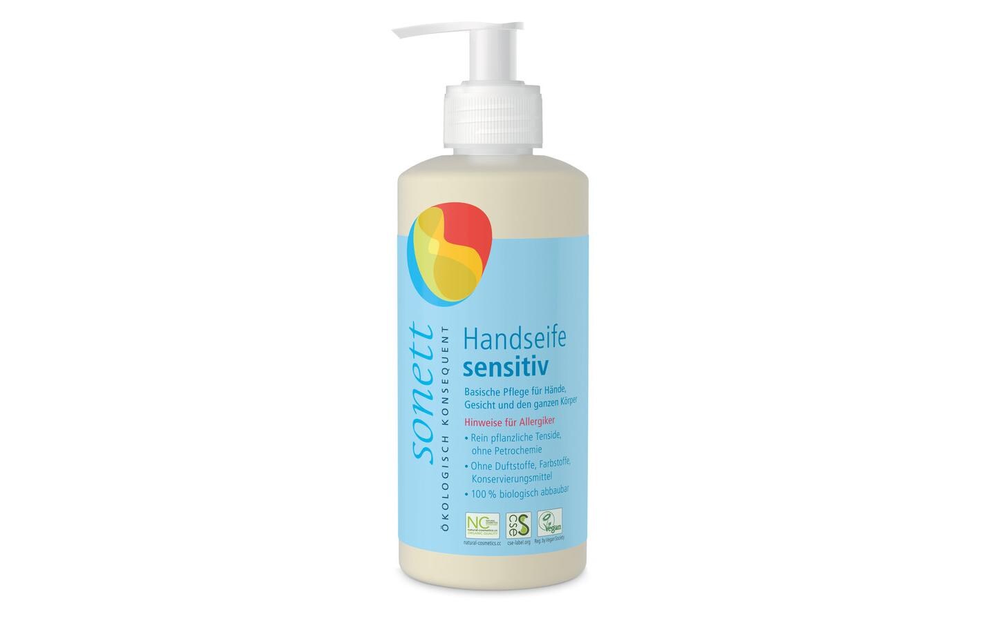 Handseife Sensitiv 300 mlMilde und pflegende Flüssigseife
