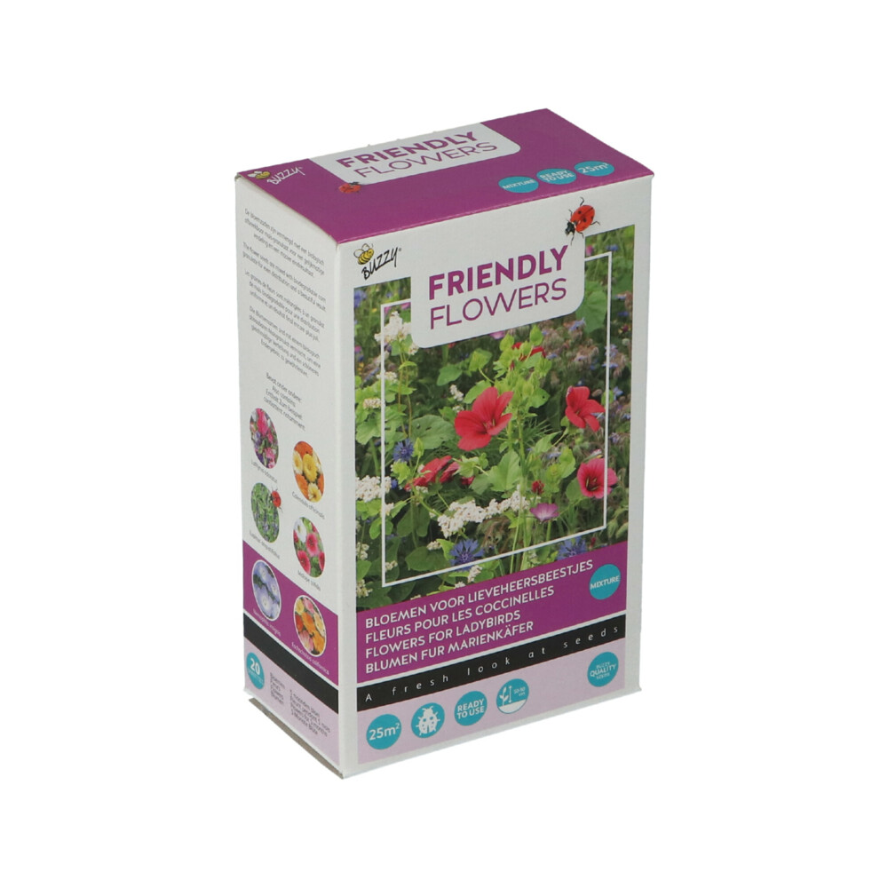 Buzzy Strooidoosje Friendly Flowers Lieveheersbeestjes 25 m²