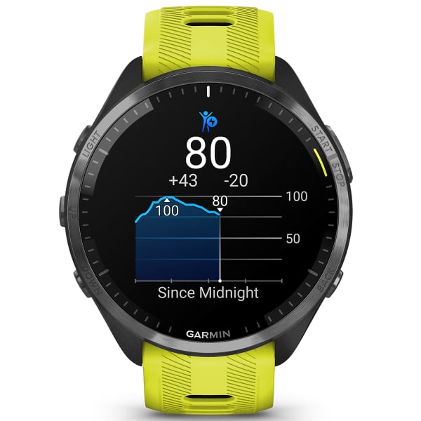 Montre cardio GPS GARMIN FORERUNNER 965 AMP YELLOW