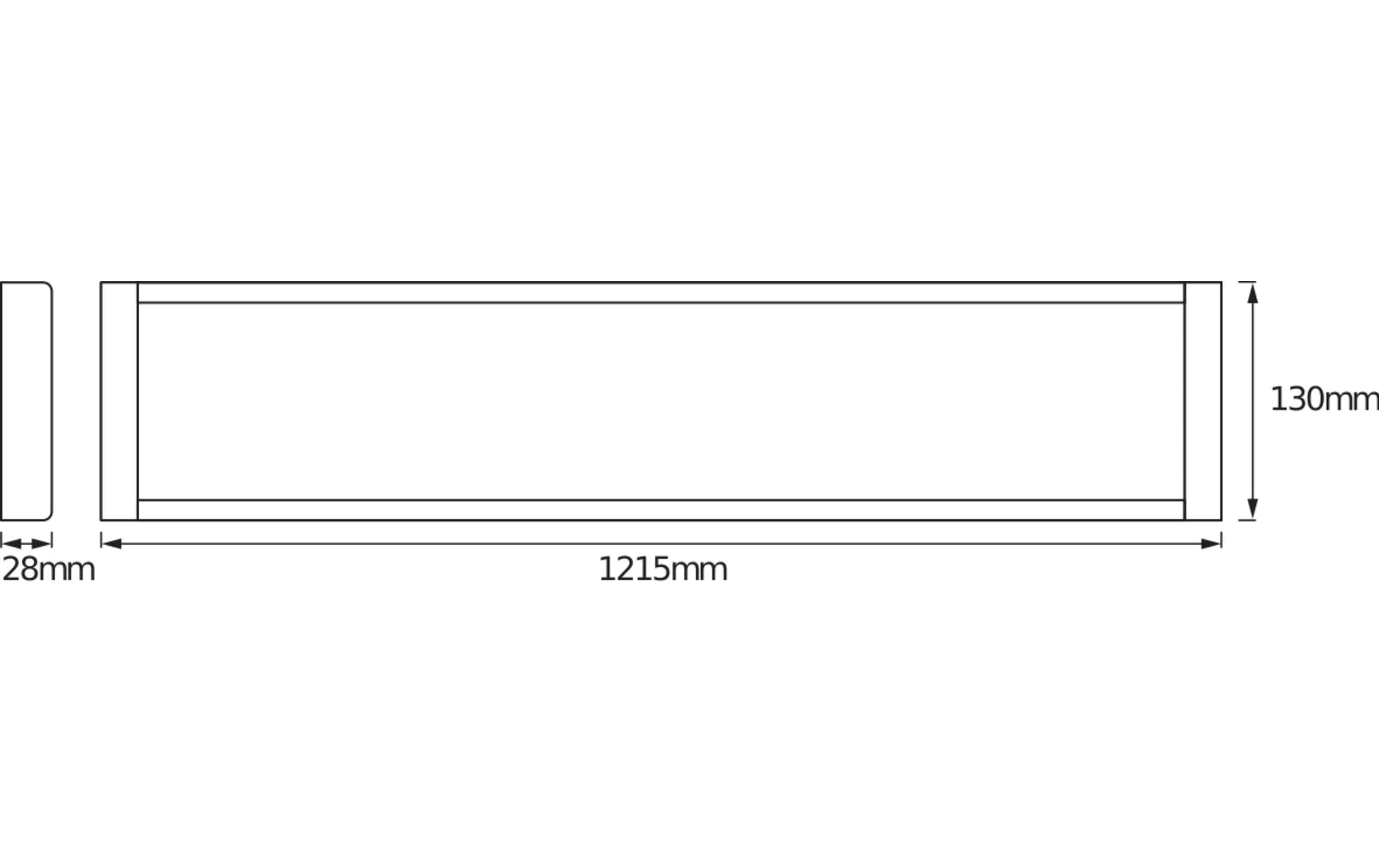 Deckenleuchte LED Office Line, 48 W, 120 cm, WeissLeuchte zur zur Deckenmontage