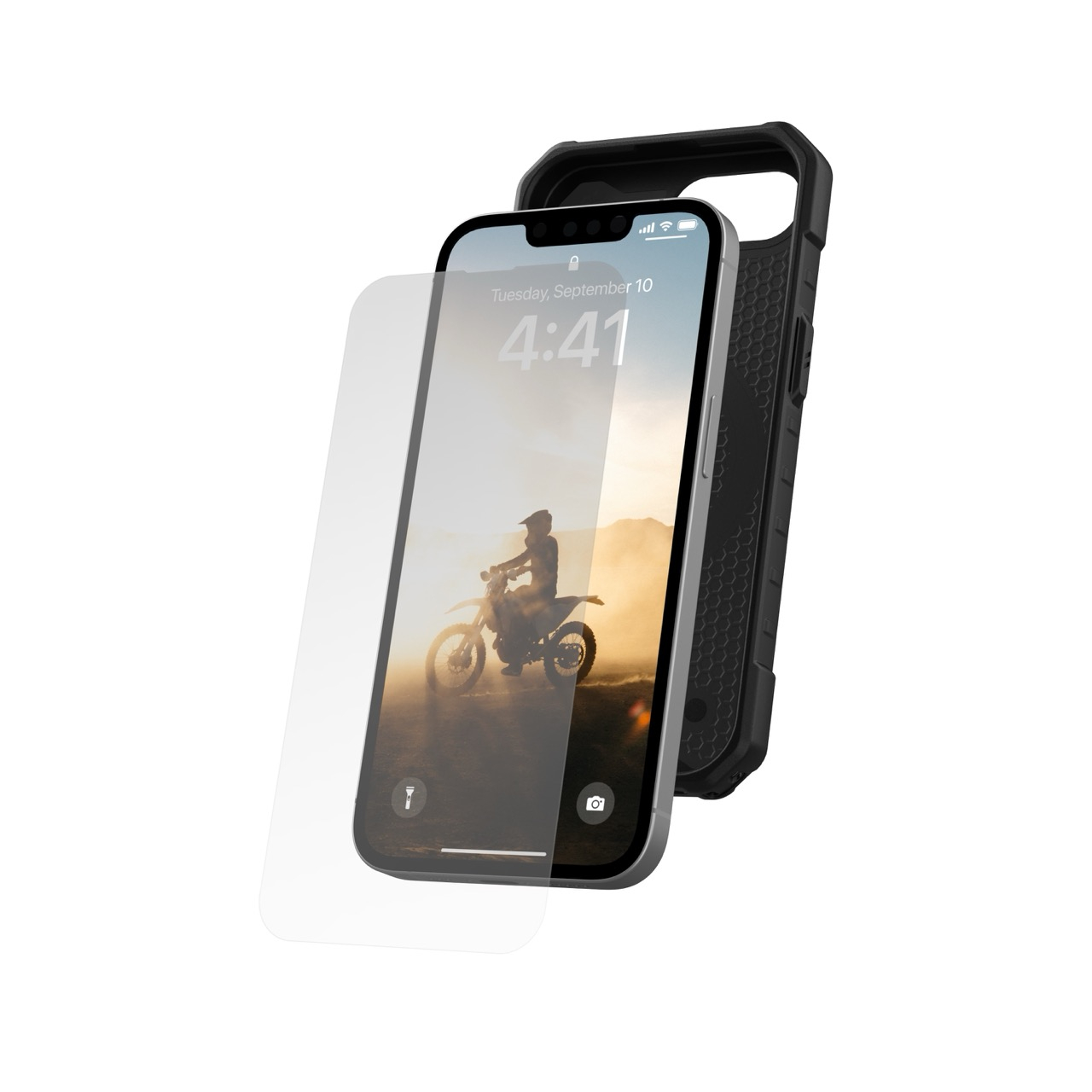 iPhone 16e Shield Plus Antibakterielles Panzer Glas Case Friendly   Montagerahmen (14437311NA)
