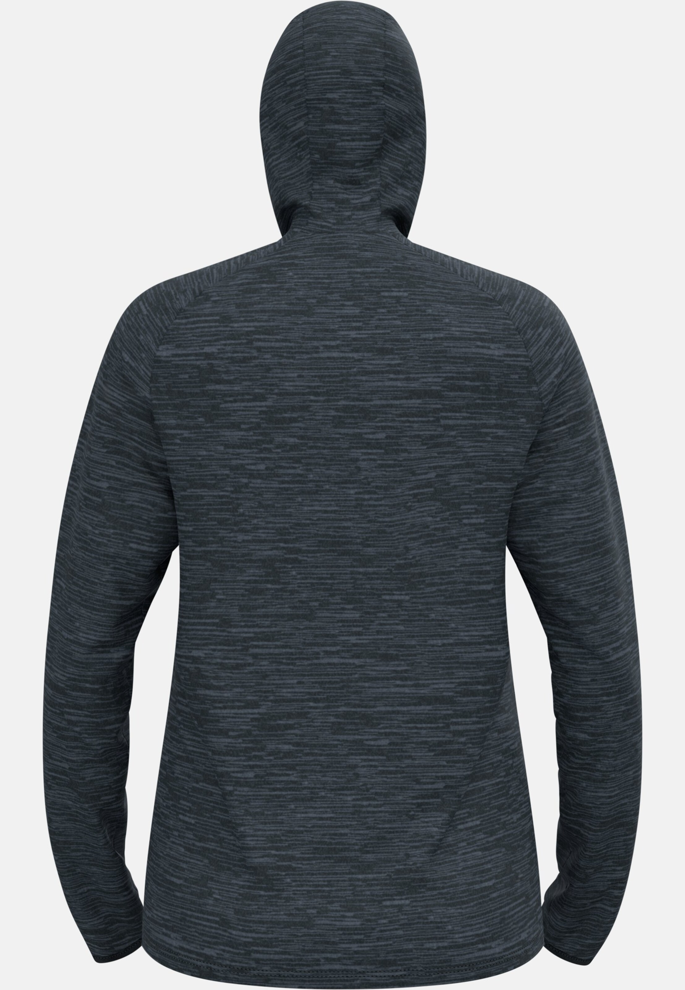 Damen Run Easy Mid Layer Hoody in black melange