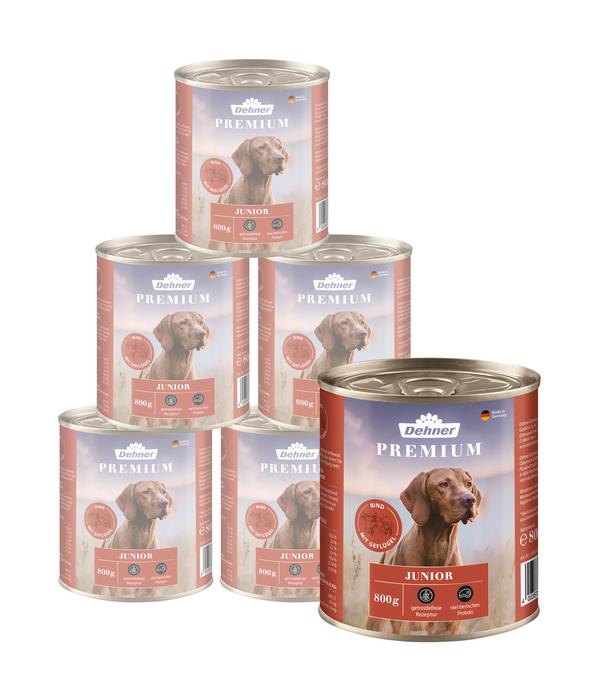 Dehner Premium Nassfutter für Hunde Junior,